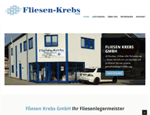 Tablet Screenshot of fliesen-krebs.de